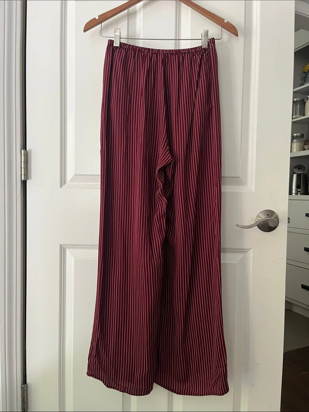 NWOT J. Crew Cosmo pant in stripe Inky Burgundy Sz XS - Picture 7 of 7